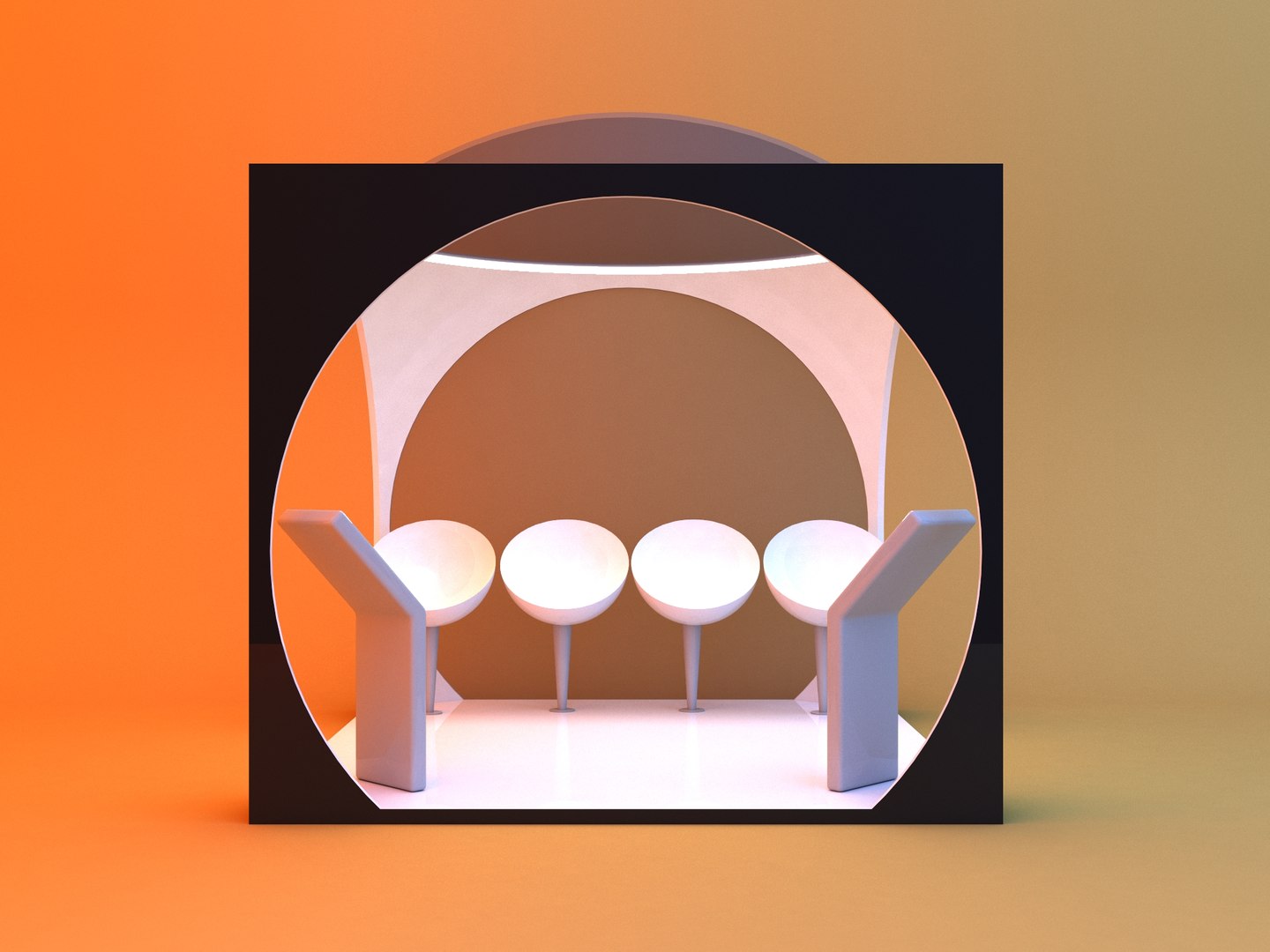Sci-fi Cube Sphere Bus Stop 3D Model - TurboSquid 1908097