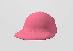 3D pink stylistic cap