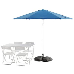 Ikea Hogon Parasol and Torparo Fejan outdoor table chair
