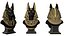 Anubis Bust Sculpture 3D Model Quad Mesh
