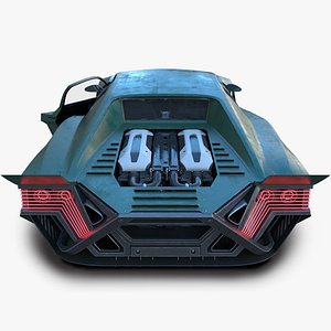 Cyberpunk car concept