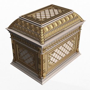 3D Chest 08 White
