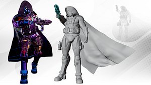 3D Sci-Fi Soldier model