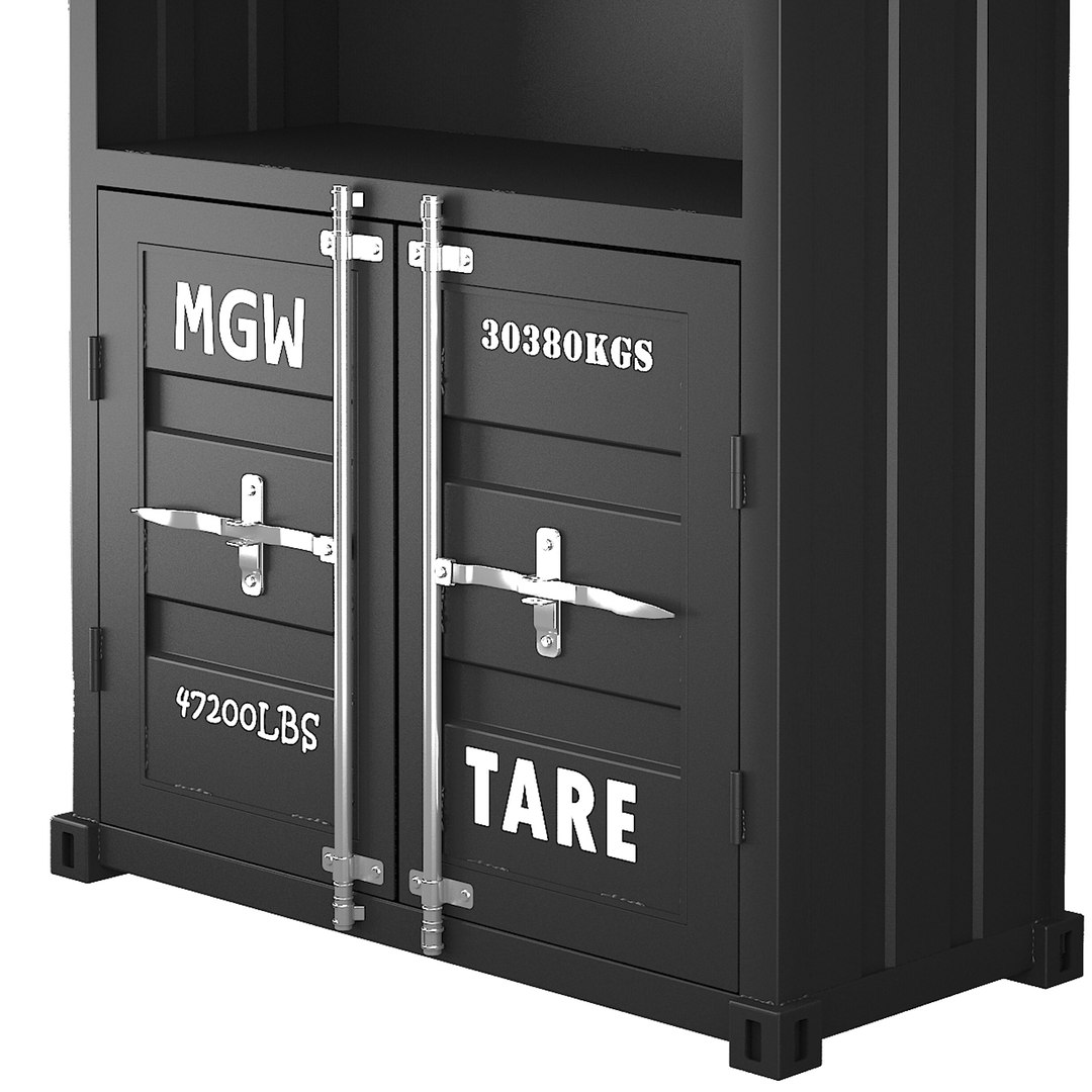Sea Container Bookcase 3d Model