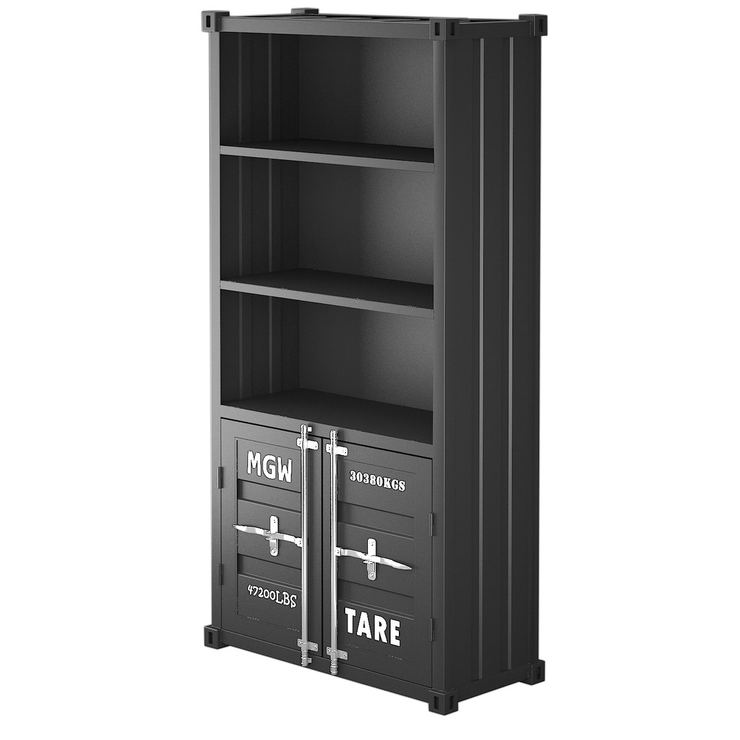 Sea Container Bookcase 3d Model