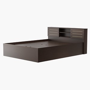 3D Queen Size Storage Bed