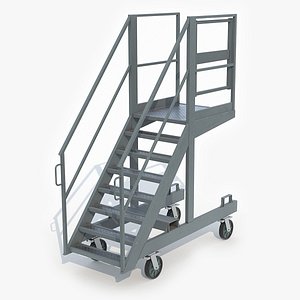 3D Mobile Stairs 3 model