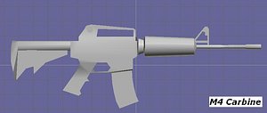 free m4 carbine 3d model