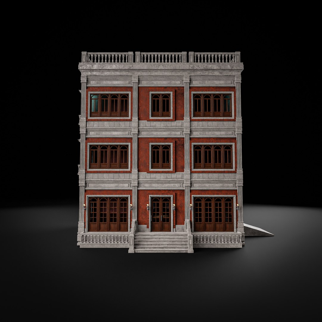 MODULAR BUILDING WITH INTERIOR KITBASH 06 3D Model - TurboSquid 2264959