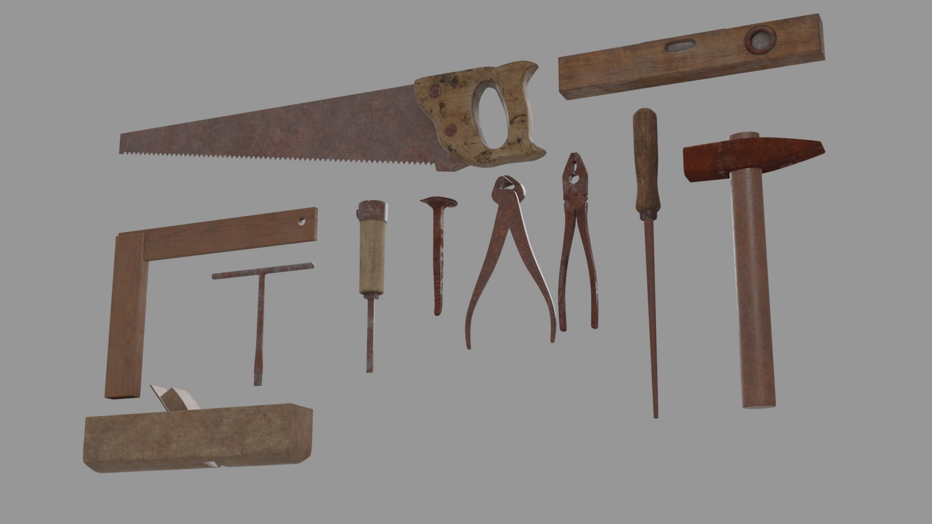 rusty tools 3D https://p.turbosquid.com/ts-thumb/pf/revExP/lb/5/png/1691687477/1920x1080/fit_q87/e7a53d4b0507cb36f6d43fce568f71d583ee5b2e/5.jpg