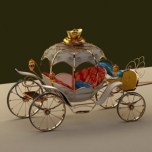 3D chinese wagon clock model