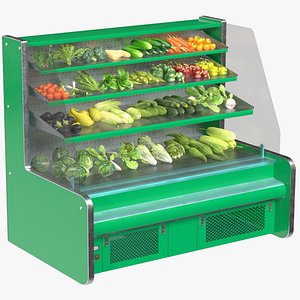 Vegetable Display Fridge 3D model