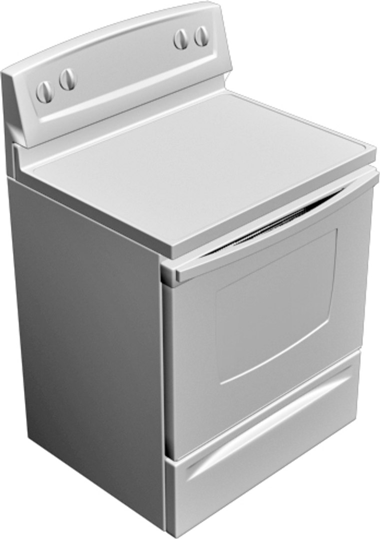 Kitchen Range 3d Obj