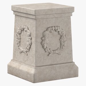 Roman Statue Pedestal 04 model