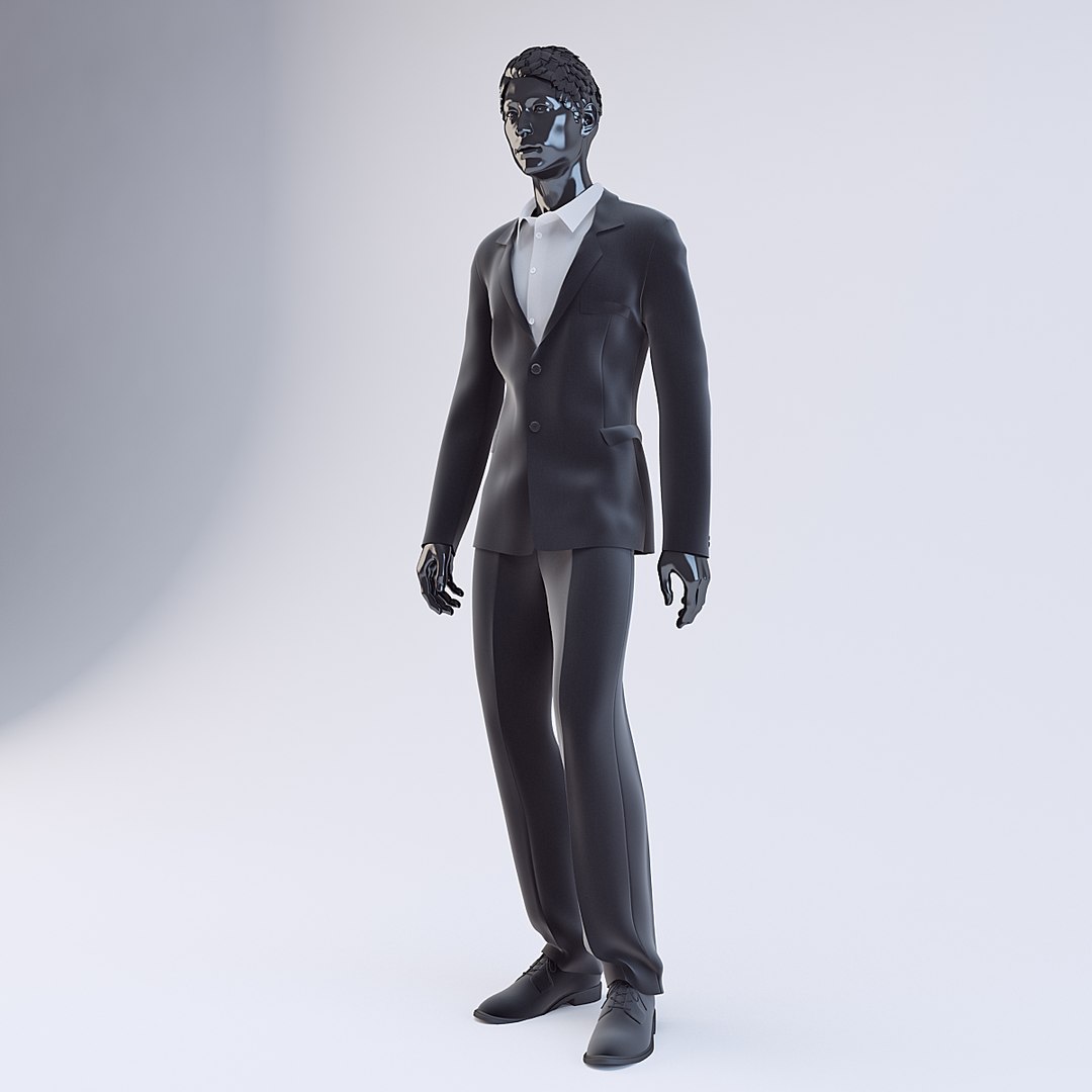 3d model showroom mannequin male 019