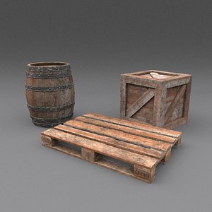 pbr details crate 3d model