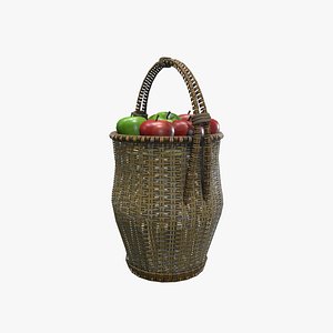 3D Medieval Fruit Basket 07