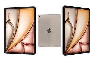 Apple iPad Air 11 2025 Starlight Low Poly