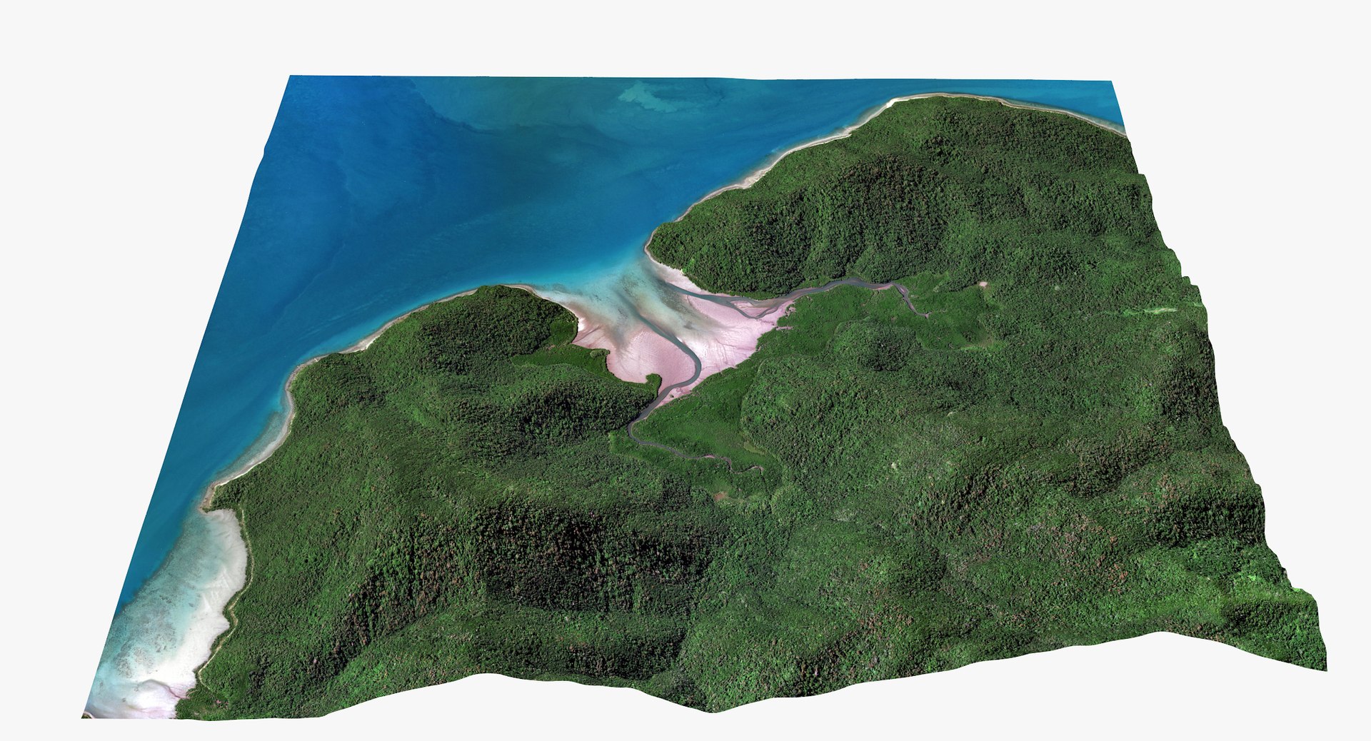 3D River Delta Model - TurboSquid 1284442