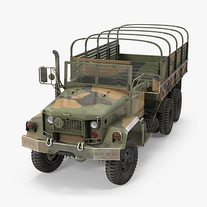 army cargo truck m35 3d model