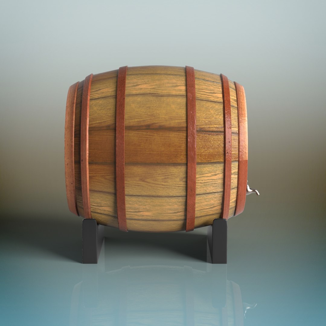 3D barrel container cask - TurboSquid 1389268