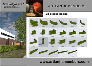 hedge 3d model