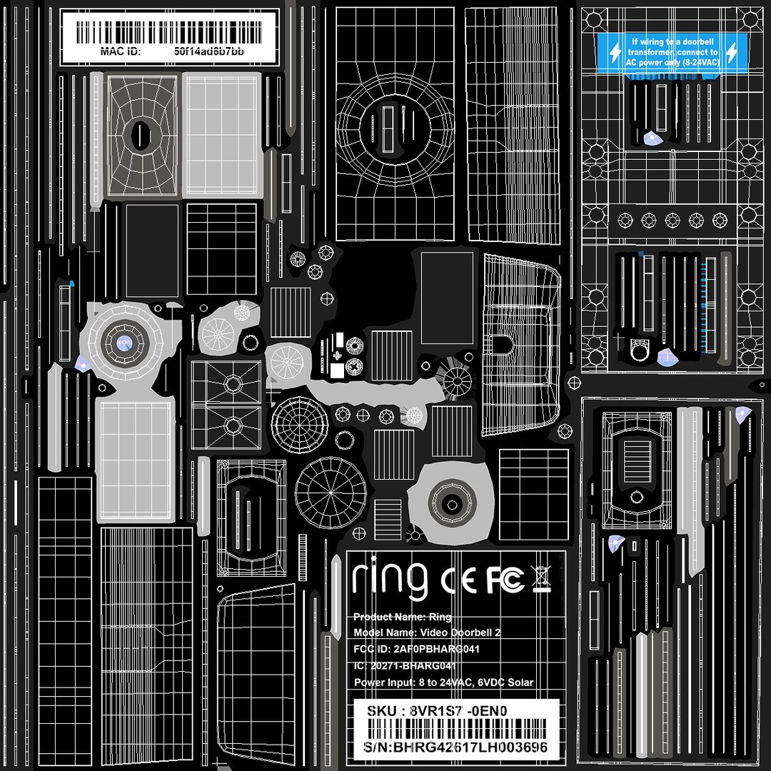 Ring Video Doorbell 2 3D model - TurboSquid 1735857