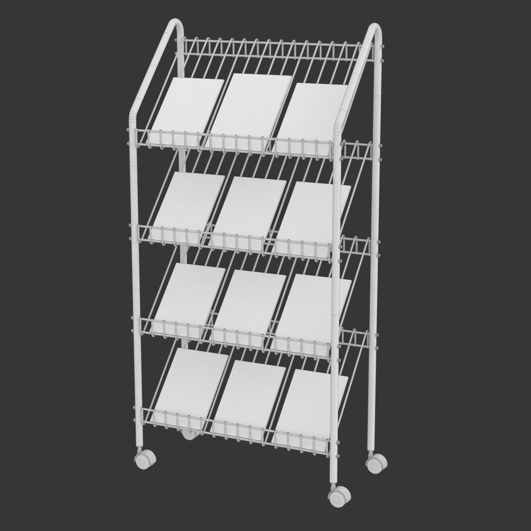 - magazine 3D model https://p.turbosquid.com/ts-thumb/pg/7uOsjk/C0D6qoRU/rackwirewireframe05/png/1524461640/1920x1080/fit_q87/0c6333d2e3a93857324697c855561694e8ab8936/rackwirewireframe05.jpg