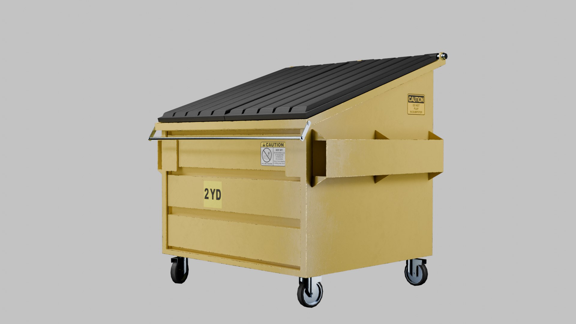 3D Yellow Dumpsters collection TurboSquid 2172138