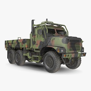 military medium cargo truck model