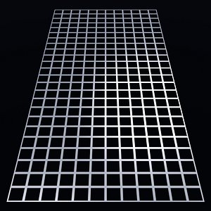 3D Perforated panel with 72 percent opening 25O122