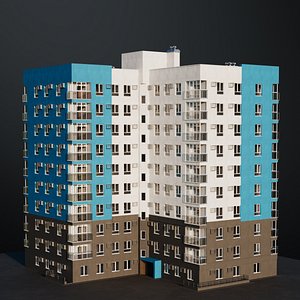 Building animation 3D model