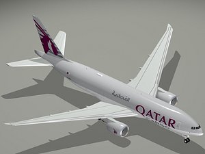 b qatar airways cargo 3d 3ds
