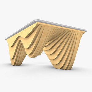 Waves Wooden Table