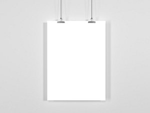 hanging poster
