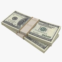 100 Dollar Bills Stack