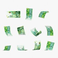 Israeli 50 Shekels Falling Notes