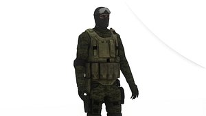 3D US Special Forces Operator Stealth Uniform 3D Model Low-poly 3D model