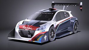 3D 2013 peugeot 208 model