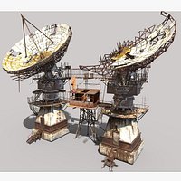 Post-Apocaliptic Radar-Satellite Station Base