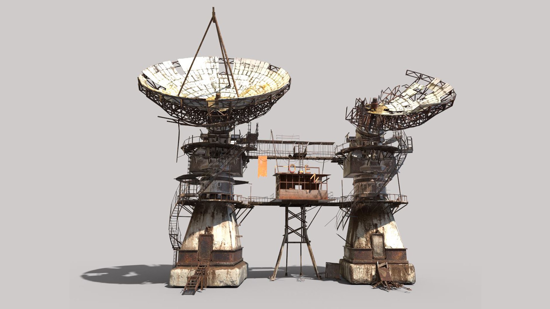 3D Post-Apocaliptic Radar-Satellite Station Base https://p.turbosquid.com/ts-thumb/pg/bIiUlj/Ey/r2/jpg/1689764718/1920x1080/fit_q87/722cbf8fa6ac4f681e043fb15933aa15a98c0850/r2.jpg