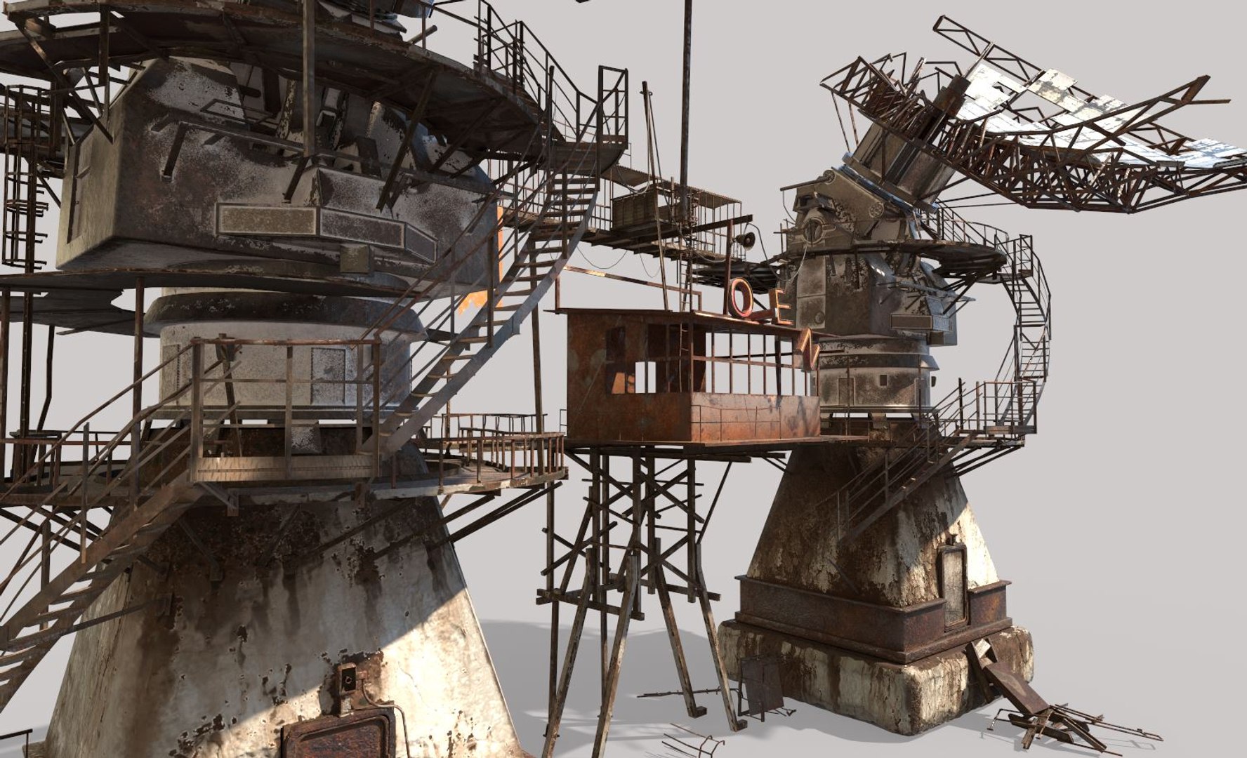 3D Post-Apocaliptic Radar-Satellite Station Base https://p.turbosquid.com/ts-thumb/pg/bIiUlj/FK/6/jpg/1642627570/1920x1080/fit_q87/a185cedd1f688a4d943eb6a8b8f4b381916757e3/6.jpg