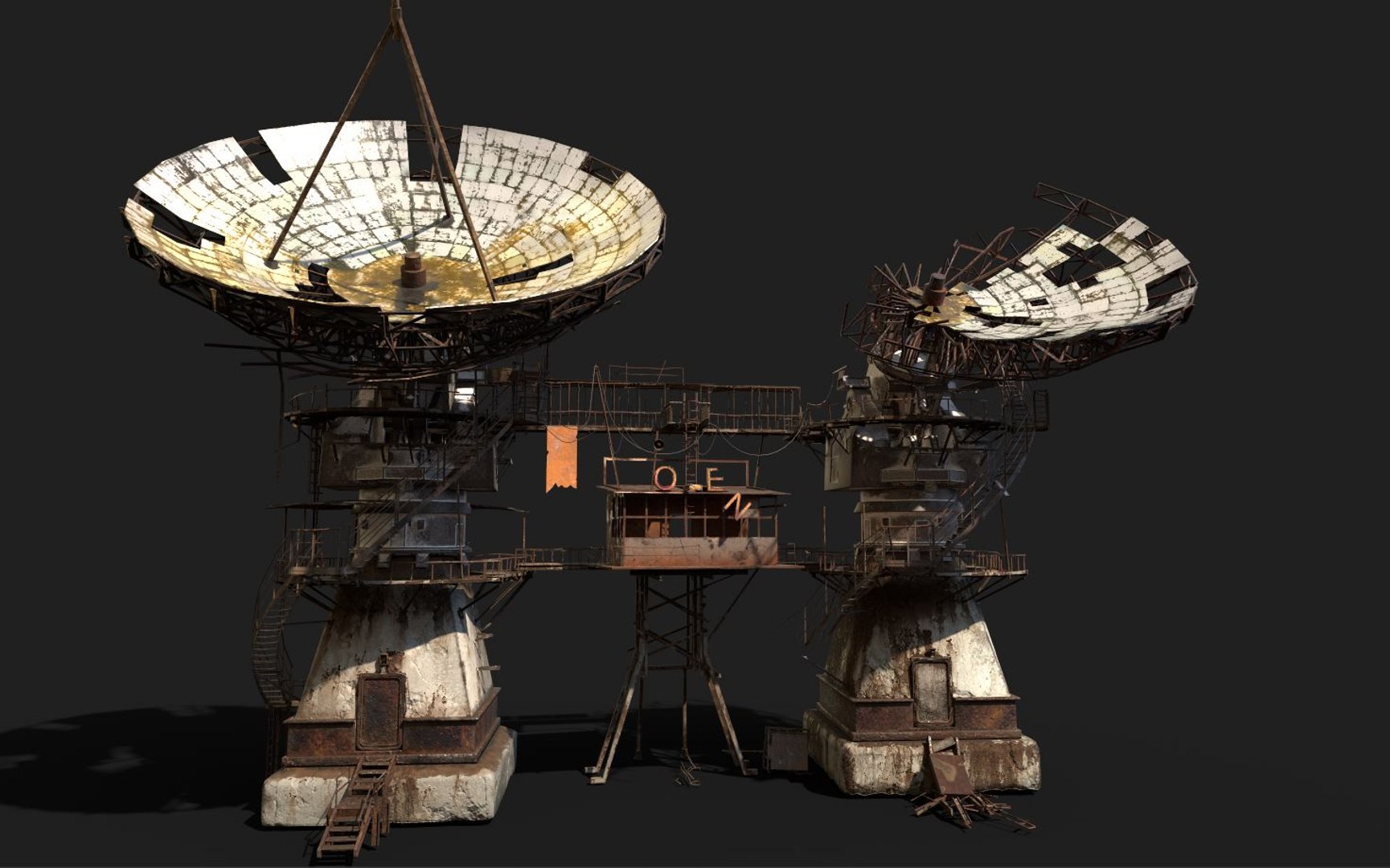 3D Post-Apocaliptic Radar-Satellite Station Base https://p.turbosquid.com/ts-thumb/pg/bIiUlj/gM/s/jpg/1642627797/1920x1080/fit_q87/d415a1b158bbe842893e8117d29a3b8d3c7793bc/s.jpg