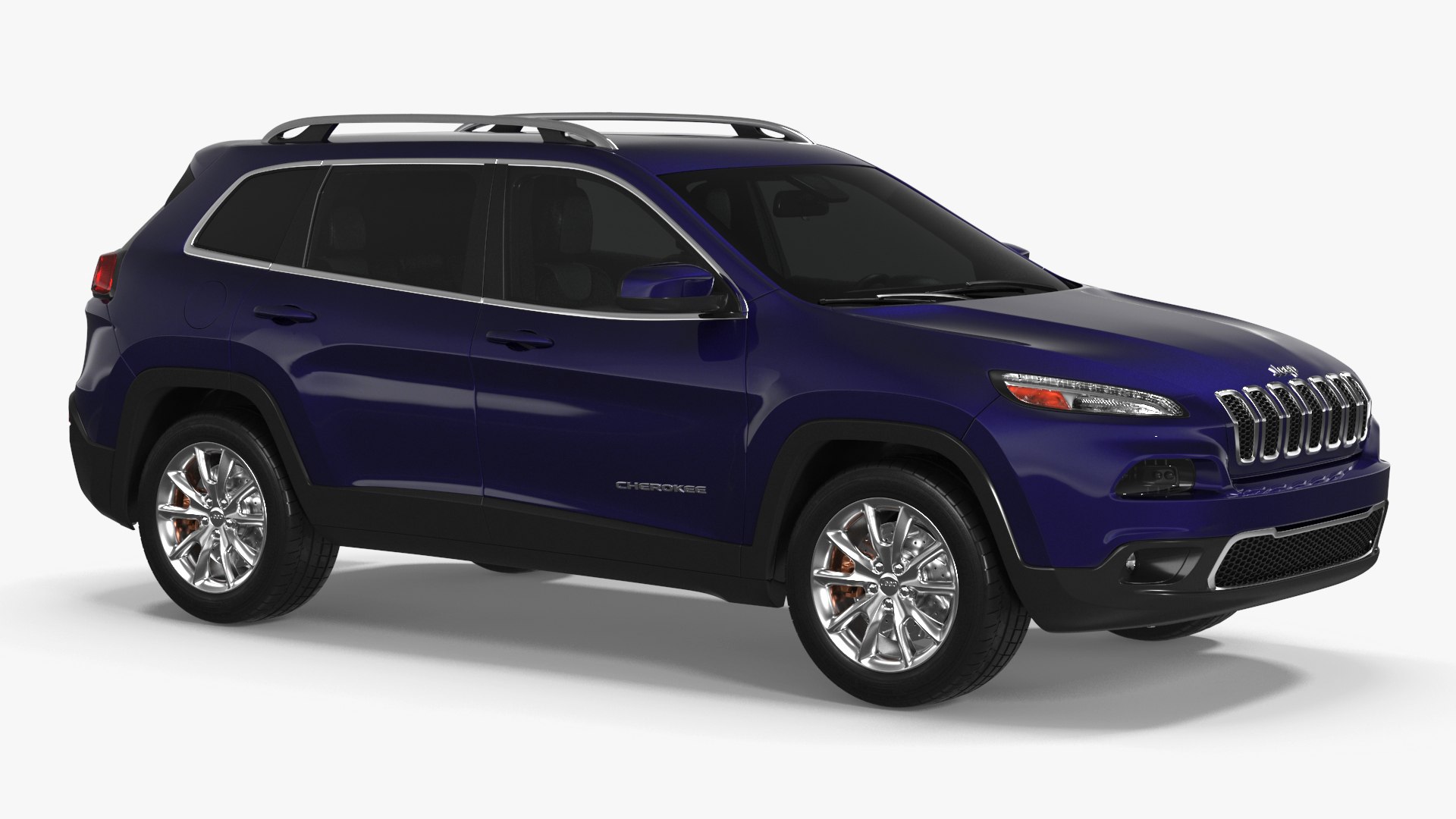 Jeep Cherokee SUV Simple Interior 3D model preview