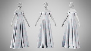 3D model Dress 08 Pattern 12