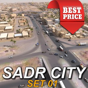 arab town sadr city 3d model