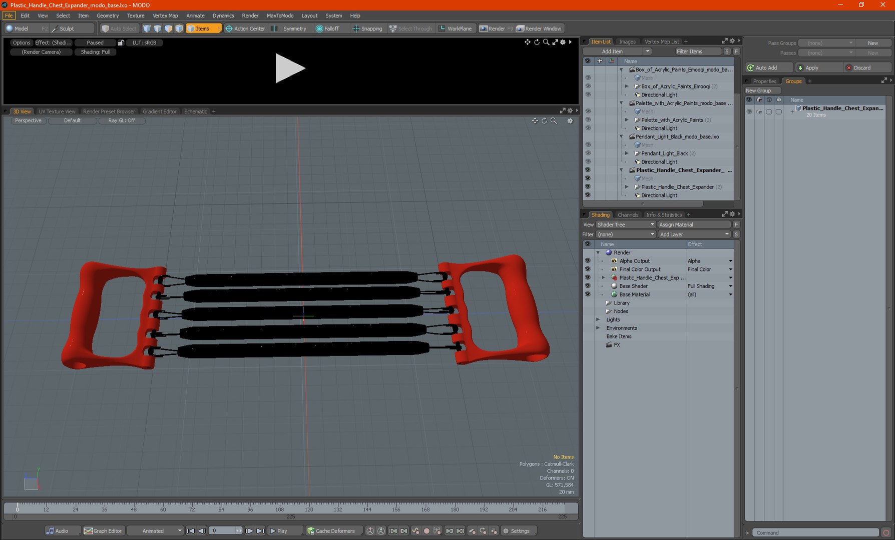 Plastic Handle Chest Expander 3D Model - TurboSquid 2011389