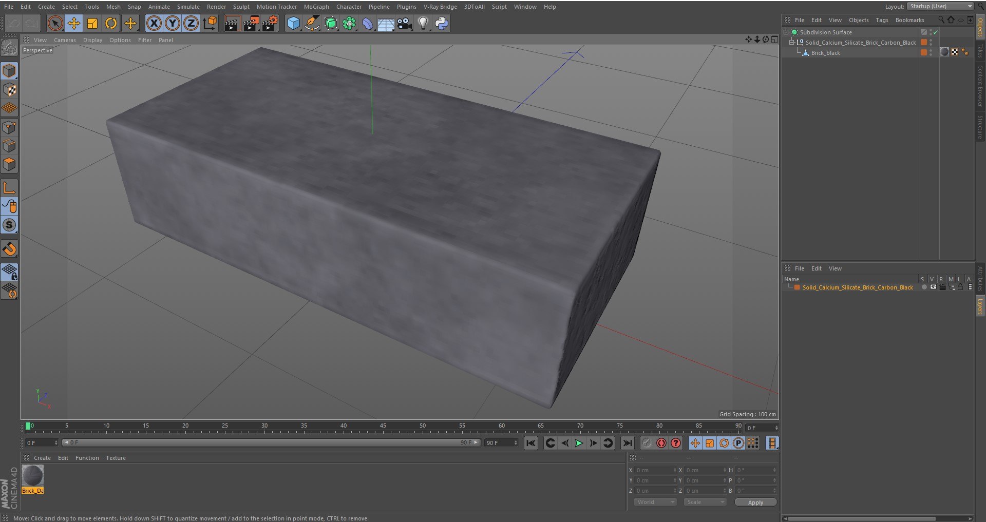 Solid Calcium Silicate Brick Carbon Black 3D Model - TurboSquid 2146938