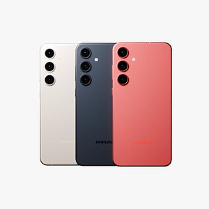 3D model Samsung Galaxy S25 Plus in official colors