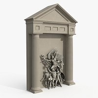 Peaceful Goddess Relief Structure Beige
